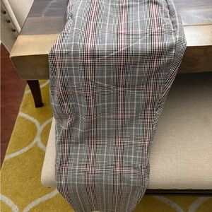 Ava & Viv Checkered Pants - Black, White, Red